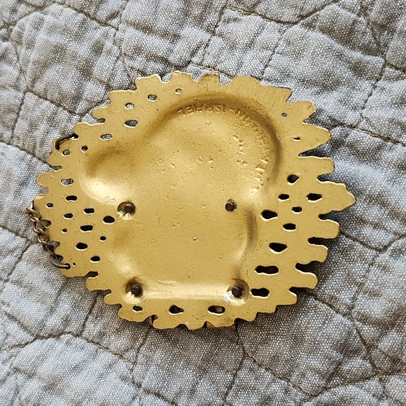 Jewish Judaica Moses Holding Ten Commandments Metal Wall Hanger, Israel - Picture 3 of 7